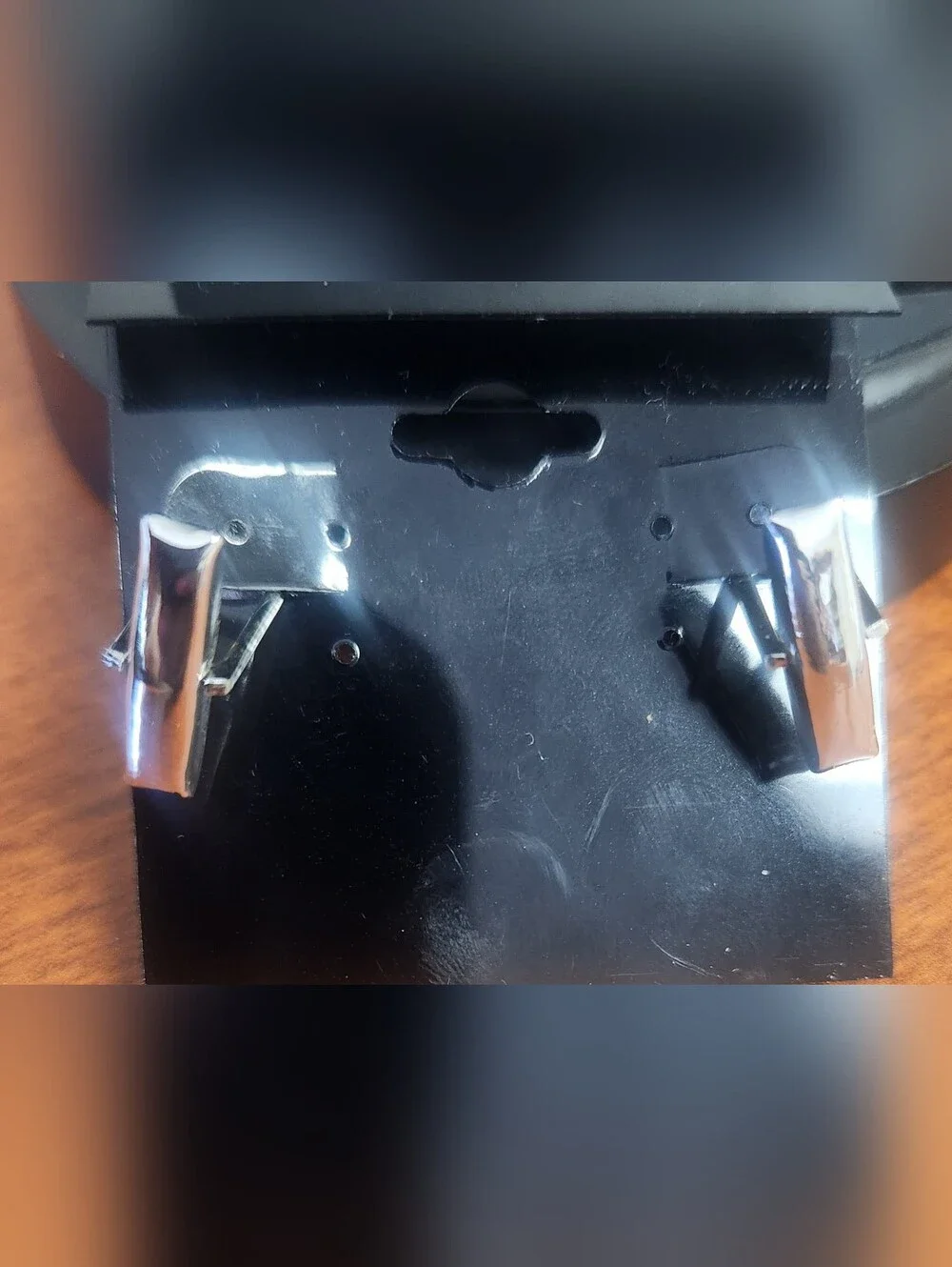 Silvertone Revolver Gun Charm Cufflinks - Pair